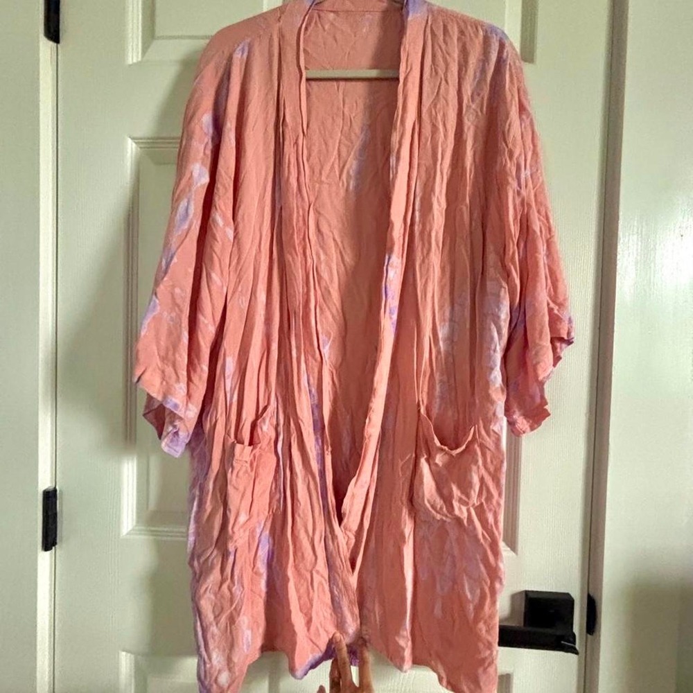 Beautiful peach and purple kimono